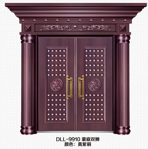 门业图片-别墅非标门DLL-9910 豪庭双狮DLL-9910 豪庭双狮图片